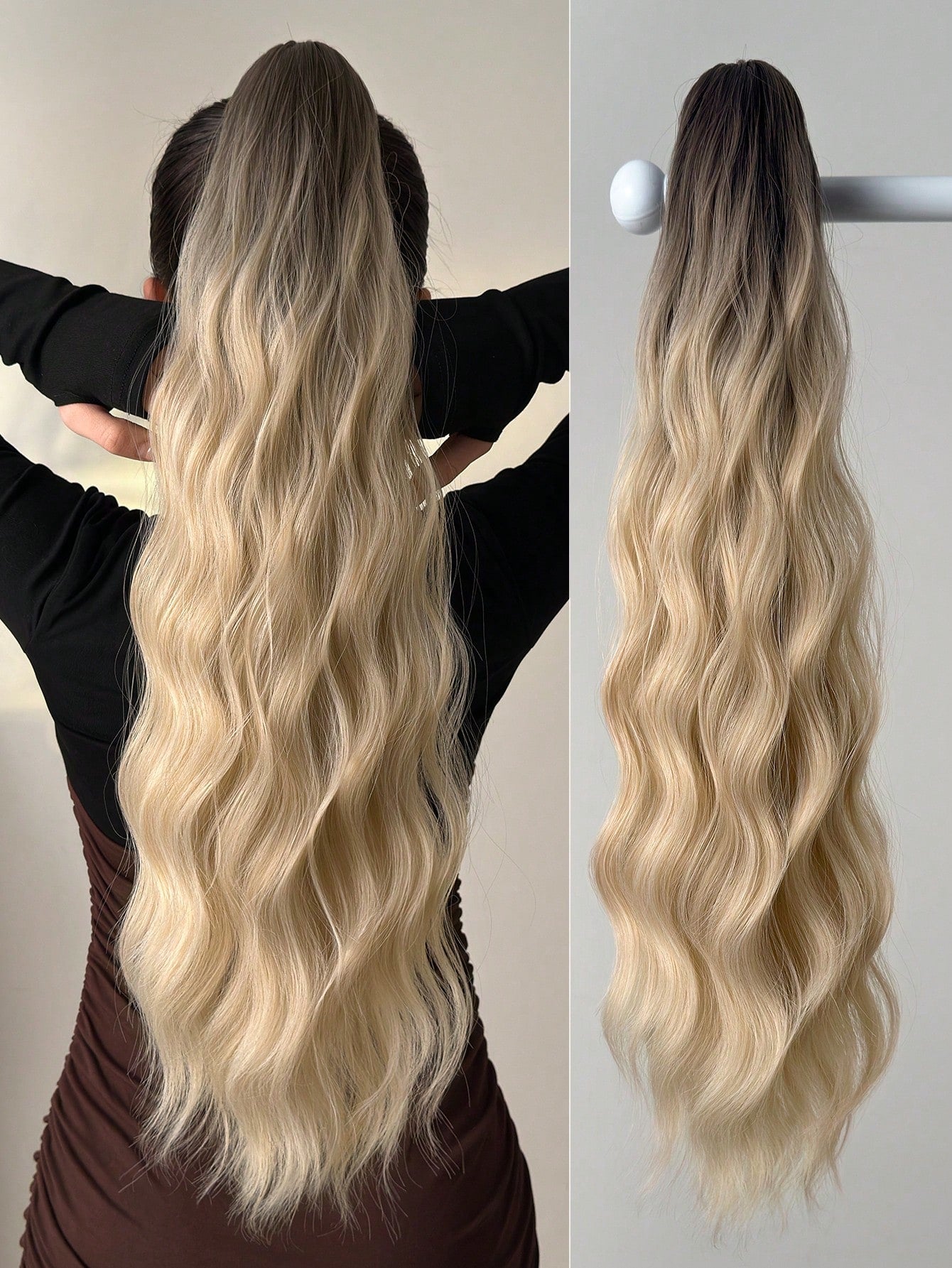 1pc Hair Extension Curly Wig Hair Bun Accessories For Women Hair Buns Women Hair Accessories Hair Accessories For Women Hair Volume Invisible Hair Pad High Temperature 28 inch