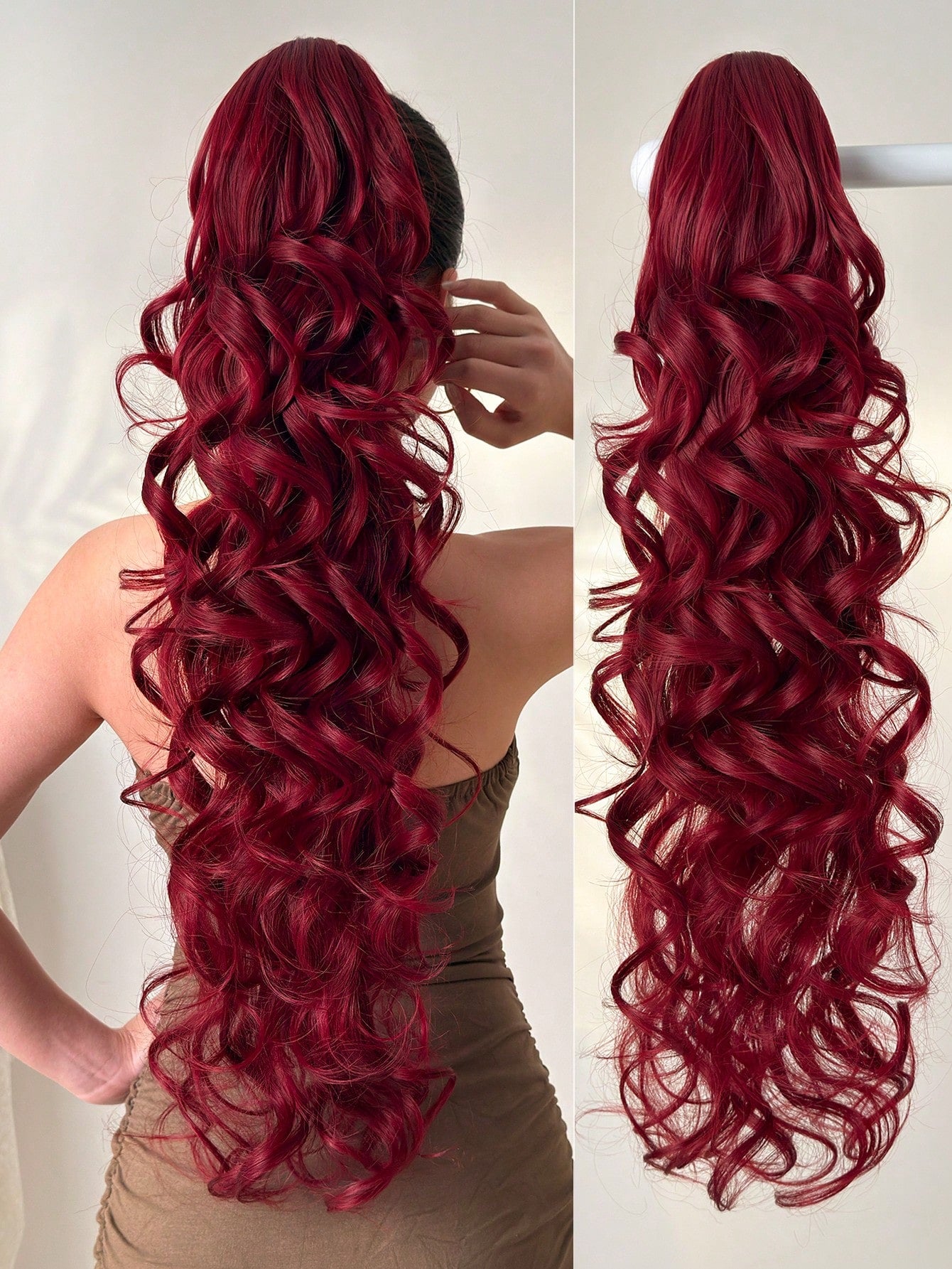 1pc Hair Extension Curly Wig Hair Bun Accessories For Women Hair Buns Women Hair Accessories Hair Accessories For Women Hair Volume Invisible Hair Pad High Temperature 28 inch