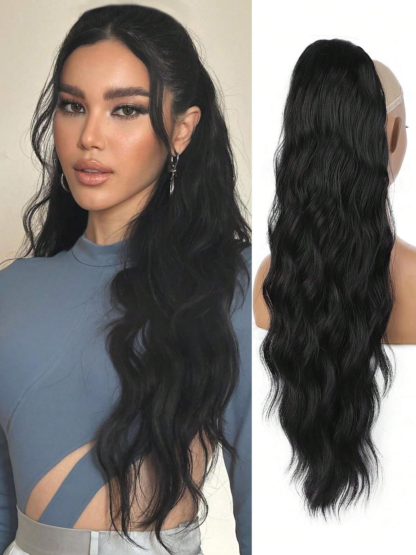 1pc Hair Extension Curly Wig Hair Bun Accessories For Women Hair Buns Women Hair Accessories Hair Accessories For Women Hair Volume Invisible Hair Pad High Temperature 28 inch