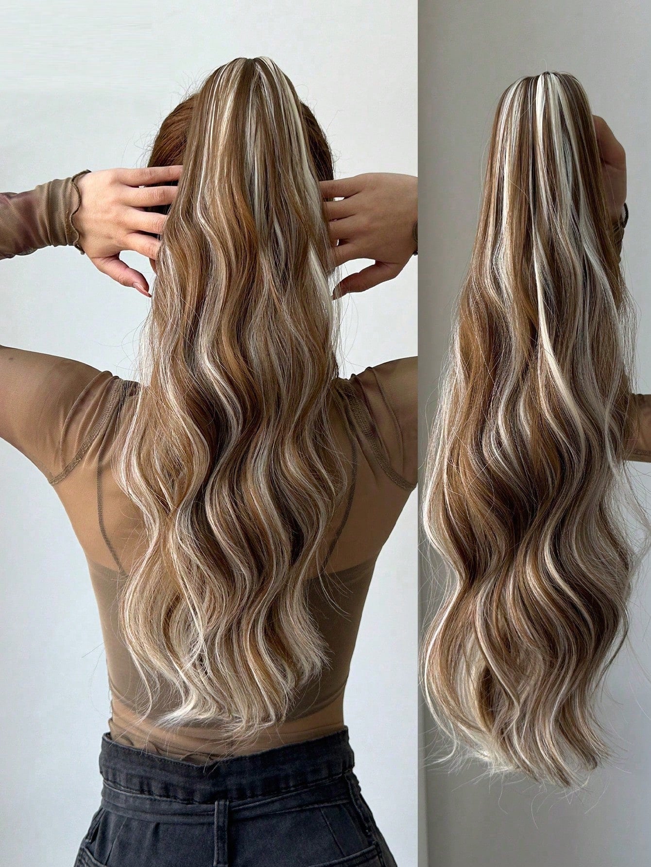 1pc Hair Extension Curly Wig Hair Bun Accessories For Women Hair Buns Women Hair Accessories Hair Accessories For Women Hair Volume Invisible Hair Pad High Temperature 28 inch
