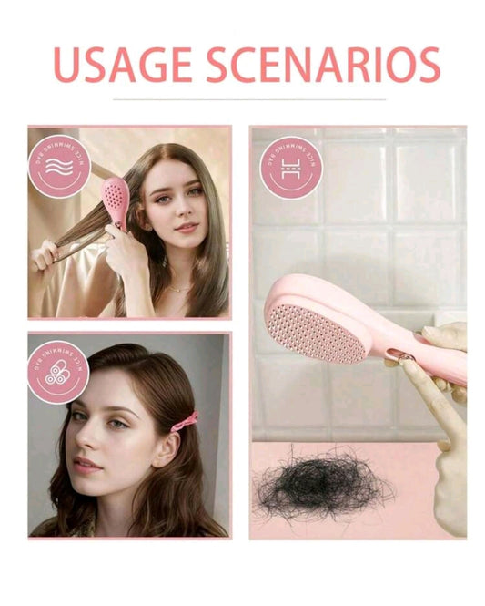Telescopic Comb: Magic Massage Comb, Press And Clean Comb, Do Not Entangle Hair, Do Not Hurt The Hair Scalp, Portable Home Upgrade Hair Accessories For Women Hair Accessories Hair